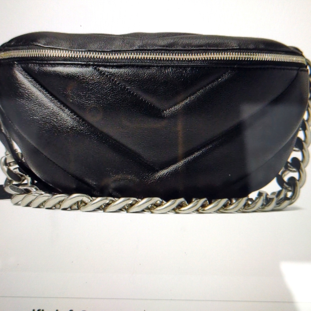 Rebecca Minkoff Edie Maxi Crescent Crossbody. Chain Can Be Worn On Off Bag